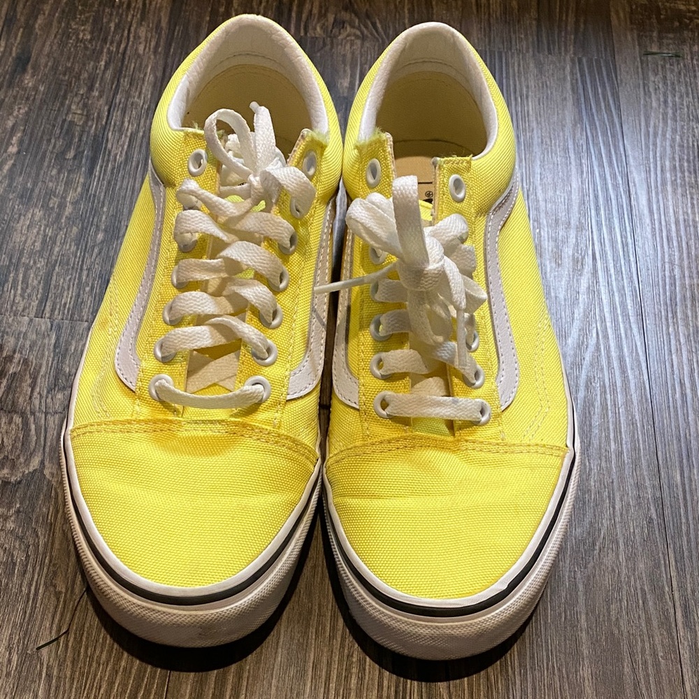 Vans Yellow and White Sneakers